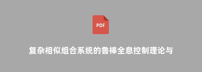 复杂相似组合系统的鲁棒全息控制理论与设计