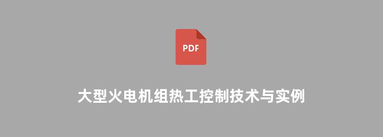 大型火电机组热工控制技术与实例