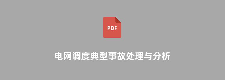 电网调度典型事故处理与分析