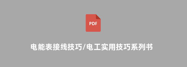 电能表接线技巧/电工实用技巧系列书